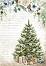 Декупажна хартия Stamperia - Коледна елха - A4 от колекцията Cosy Christmas - 