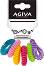 Силиконови ластици за коса Agiva - 6 броя от серията Agiva Professional - 