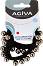 Ластици за коса с перли Agiva - 4 броя от серията Agiva Professional - 