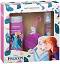 Детски подаръчен комплект за момиче Frozen - Шампоан, блестящ спрей за коса и ключодържател на тема Замръзналото кралство - 