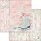 Хартия за скрапбукинг Stamperia - Кънки за лед - 30.5 x 30.5 cm от колекцията Sweet winter - 