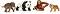 ������� �� ���� ���� ������� �� ���� - Schleich - 4 ���� �� ������� Wild Life - ������