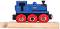 Детски дървен локомотив Bigjigs Toys - Лидия - От серията Rail - 