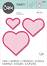 ����� �� ������ �� ��������� � ����� Sizzix Heart Frames - 6 ���� �� 3.49 �� 11.11 cm - 