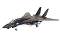 Военен изтребител - F-14A Black Tomcat - Сглобяем авиомодел - 