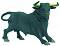 Фигурка на черен бик Papo - От серията Животните във фермата - 