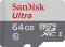 Micro SDHC   64 GB SanDisk - Class 10, U1, A1  SD    Ultra - 