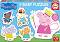 ������� ���� - 5 ������ �� 3, 4, 4, 4 � 5 ����� �� ���� Peppa Pig - �����