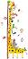 Ръстомер Djeco Friends of the Amazon - Детски метър стикер за измерване на височина от 40 cm до 160 cm - 
