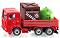 Камион за превоз на кофи за боклук - Метална играчка от серията "Super: Local community services" - 