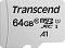Micro SDXC ����� ����� 64 GB Transcend USD300S - Class 10, UHS-I U1, A1 - 