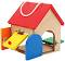 Дървена къща с ключалки - Small Foot - От серията Play and Learn - играчка