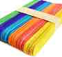 Цветни декоративни дървени пръчици Слънчоглед - 50 броя - 