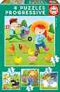 ��� ������� - 4 ������ �� 6, 9, 12 � 16 ����� �� ���������� Progressive Puzzles - �����