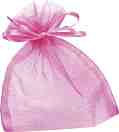 Торбичка за подарък от органза KPC - Розова - 
