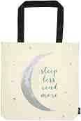 Текстилна чанта за книги - Sleep Less, Read More - 