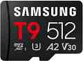 Micro SDXC ����� ����� 512 GB Samsung T9 - A2, UHS-I, U3, V30 - 