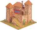 Средновековен замък - Burgen - Сглобяем модел от истински тухлички - 