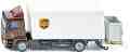 Метален камион с подвижена рампа Siku UPS - От серията Super: Transport - 