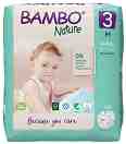 Еко пелени Bambo Nature 3 M - 28 или 52 броя, за бебета 4-8 kg - 