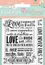   Stamperia - Love Never Fails - 9.5 x 10.5 cm   Love story - 