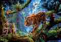 Тигри в гората - Пъзел от 1000 части - 