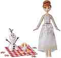 Анна и Олаф - Комплект кукла и фигурка с аксесоари от серията "Замръзналото кралство" - 