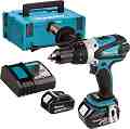 ������������ ������ ��������� 18V Makita DHP458RFJ - � 2 �������, ������� � ����� �� ������� LXT - 