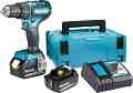 ������������ ������ ��������� 18V Makita DHP485RFJ - � 2 �������, ������� � ����� �� ������� LXT - 