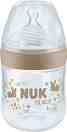 Бебешко шише NUK Temperature Control - 150 ml, от серията NUK for Nature, 0+ м - 