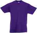   Fruit of the Loom - Purple - 100% ,   Kids Valueweight - 
