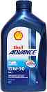 ������� ����� 4T Shell AX7 15W-50 - 1 l �� ������� Advance - 