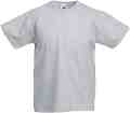   Fruit of the Loom - Heather Grey - 97%   3% ,   Kids Valueweight - 