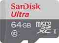 Micro SDHC ����� ����� 64 GB SanDisk - Class 10, U1, A1 ��� SD ������� �� ������� Ultra - 