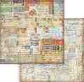    Stamperia -  - 30.5 x 30.5 cm   Art of travelling - 