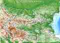Природогеографска карта на България и света - М 1:1 700 000 / 1:168 000 000 - 