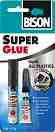 �������� ������ �� ��������� Bison Super Glue All Plastics - 3 ml + 2 g - 