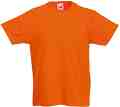   Fruit of the Loom - Orange - 100% ,   Kids Valueweight - 