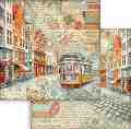    Stamperia -  - 30.5 x 30.5 cm   Art of travelling - 