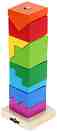 Сглоби кула от блокчета - Дървена играчка за нанизване - 
