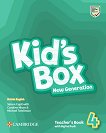 Kid's Box New Generation - ниво 4: Книга за учителя Учебна система по английски език - учебна тетрадка