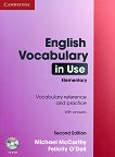 English Vocabulary in Use: Ниво Elementary Book with answers + CD-ROM - Second edition - помагало