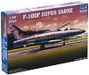 Американски изтребител - F-100F Super Sabre - Сглобяем авиомодел - 