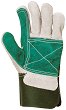 Усилени работни ръкавици от телешки велур Eurotechnique - Размер 10 (25 cm) - 