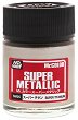 Акрилна боя на ацетонова основа - Mr. Super Metallic Color: Супер металик - Боичка за оцветяване на модели и макети - 18 ml - 