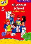 Galt: Всичко за училище - образователна книжка със стикери All about school - sticker book - 