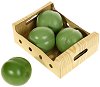 Плодове за игра - Зелена ябълка - Комплект от 4 броя - 