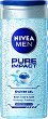 Nivea Men Pure Impact Shower Gel - Душ гел за мъже за лице, коса и тяло с ексфолиращи частици - 