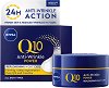 Nivea Q10 Power Anti-Wrinkle + Firming Night Cream - Възстановяващ нощен крем за лице против бръчки от серията "Q10 Power" - 