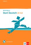 Mit Erfolg zu Start Deutsch Testbuch: Учебен курс по немски език : Ниво A1 - A2: Книга с тестове - Hans-Jürgen Hantschel, Verena Klotz, Paul Krieger - 